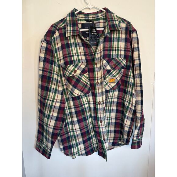 Millet Element Flannel Plaid Shirt Men's sz XL NEW Heavyweight warm - Picture 1 of 8